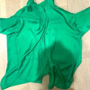 Zara silk shirt size small